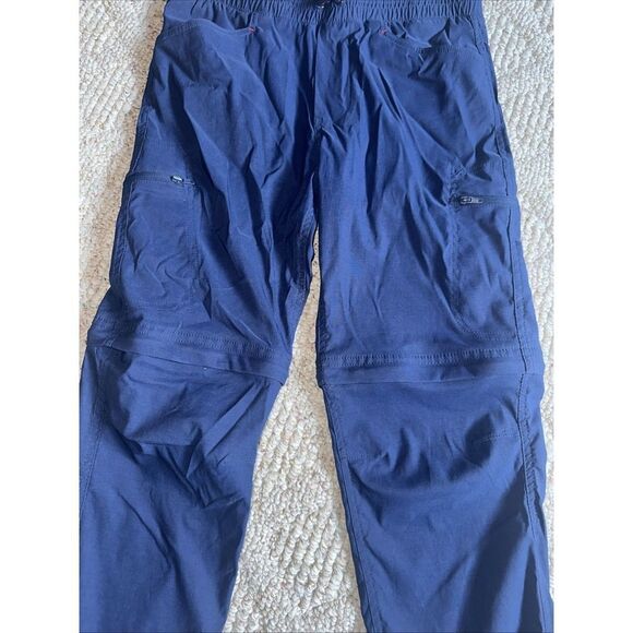 Boys Eddie Bauer Youth Convertible Jogger Pants Shorts Navy Blue Large 14/16 - Picture 3 of 6